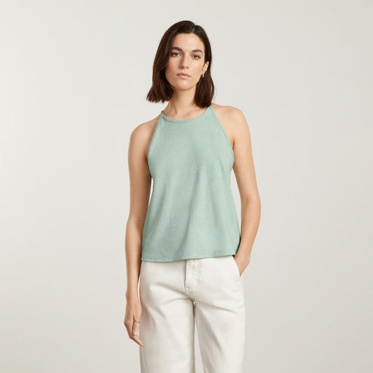The Hemp Cutaway Tank | White Sage