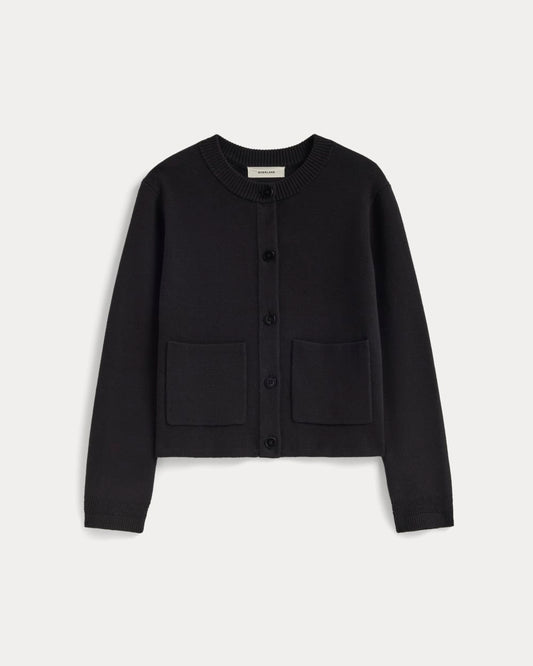 The Crew Cardigan in Everyday Cotton | Black