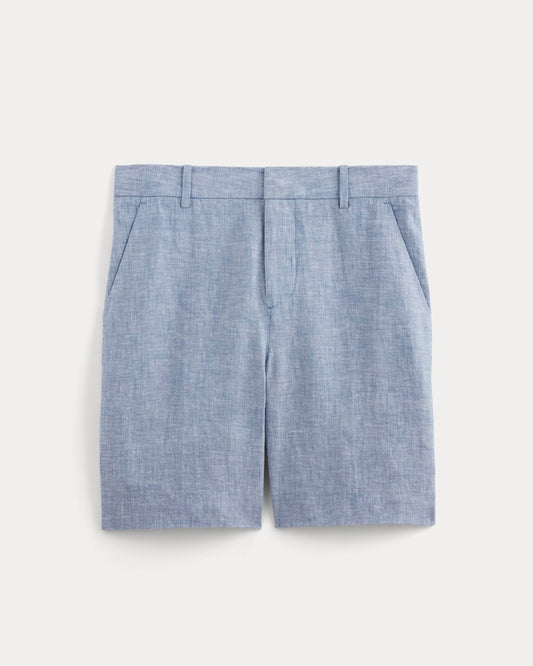 The 7 Linen Trouser Short | Chambray