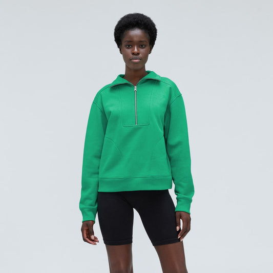 The Track Half-Zip | Bright Jade