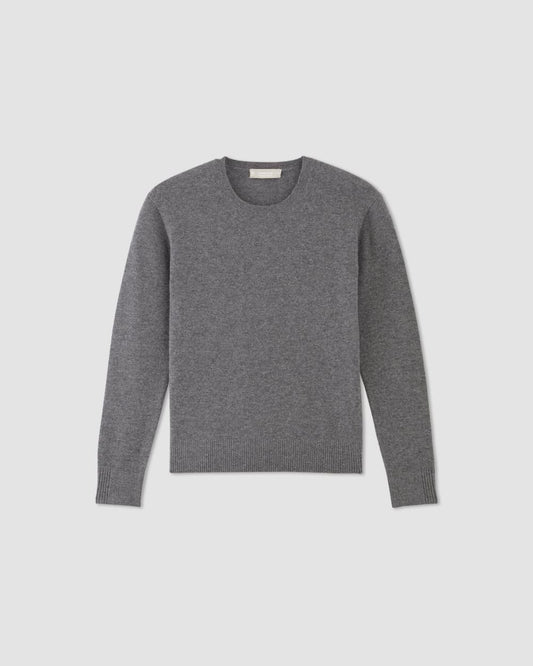 The Classic Crew in Cashmere | Heather Charcoal