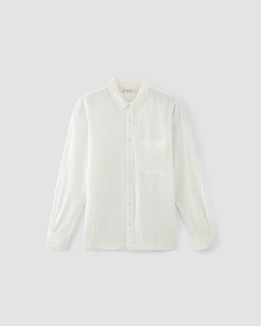 The Linen Straight Hem Shirt | White