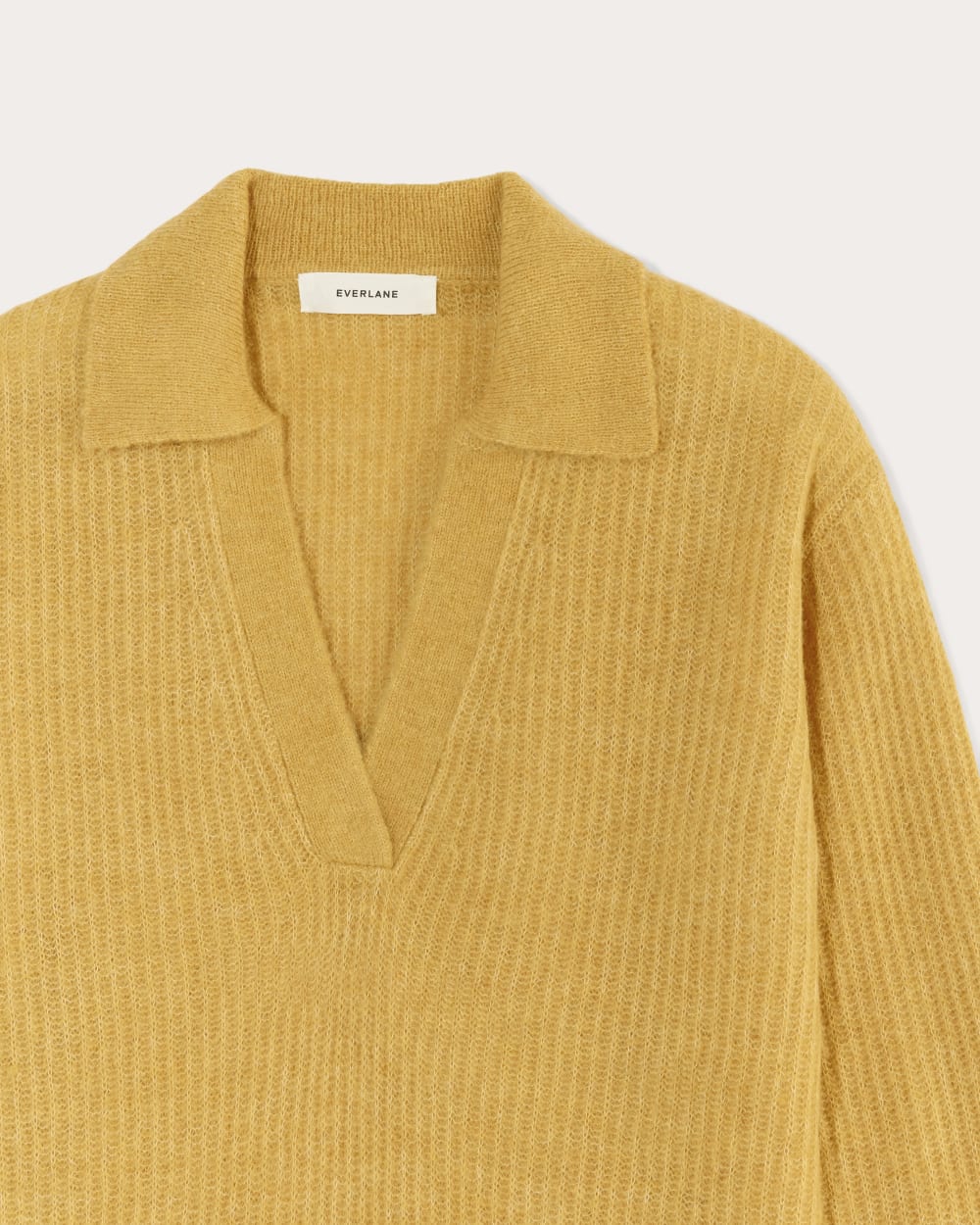 The Oversized Polo in Alpaca | Golden Yellow