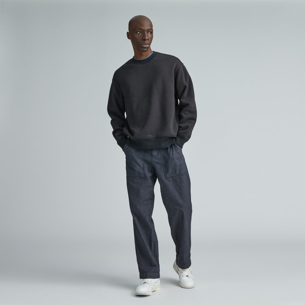 The ReTrack Crewneck Sweatshirt | Black