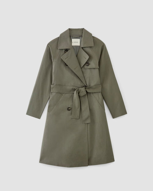 The Trench Coat | Pewter Green