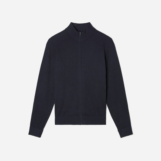 The No-Sweat Full Zip Sweater | New Black