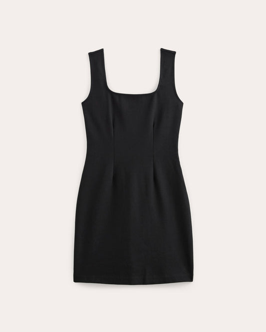 The Dream Square-Neck Dress | Black