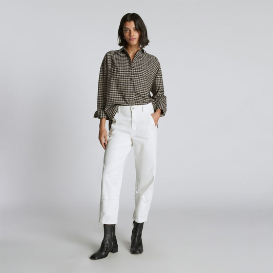 The Boxy Oxford | Falcon Mini Plaid