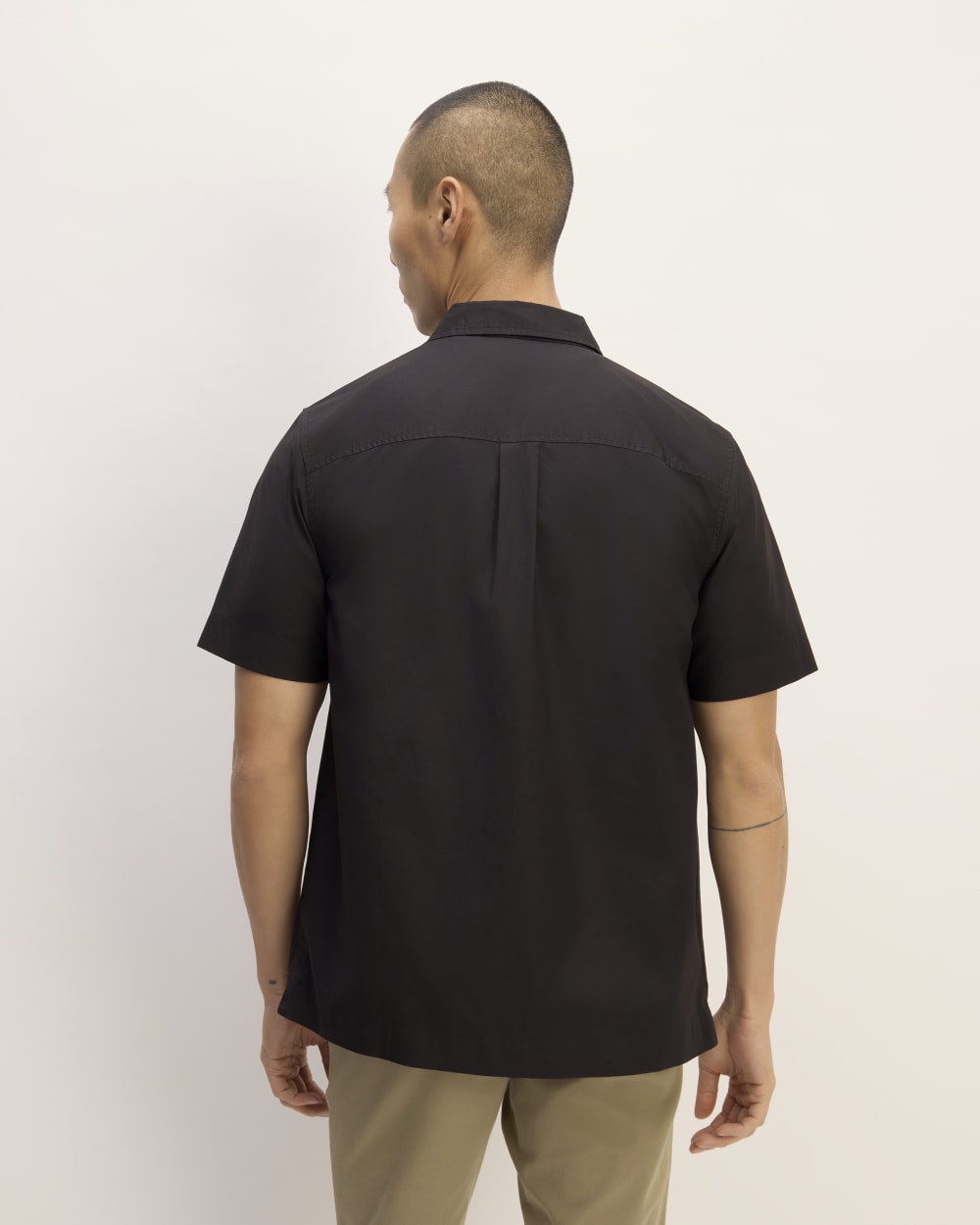 The Supima® Short-Sleeve Poplin Shirt | Black