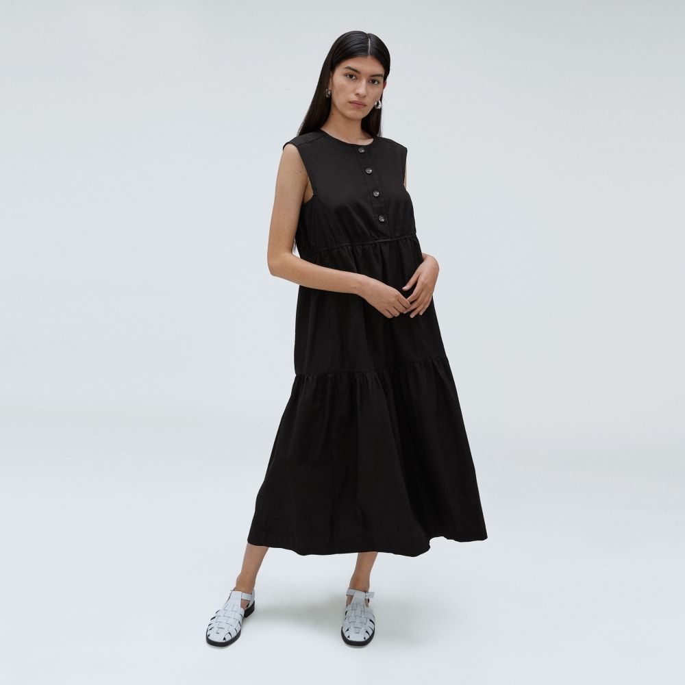 The Tiered Midi Dress | Black