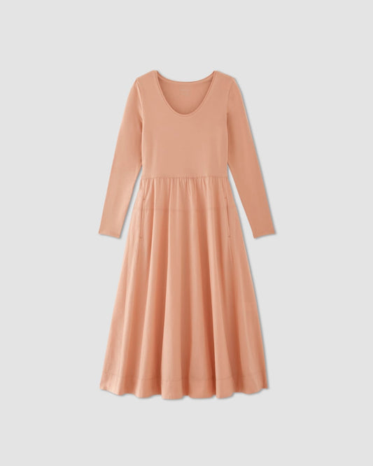 The Long-Sleeve Riviera Dress | Blush Pink