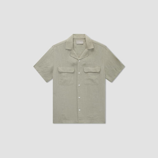 The Resort Shirt in Linen | Seagrass