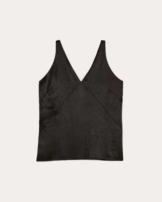 The Satin Tank | Black