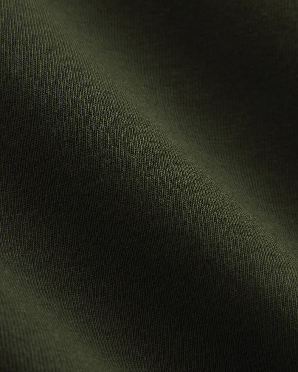 The Box-Cut Tee in Essential Cotton | Dark Green | Pocket