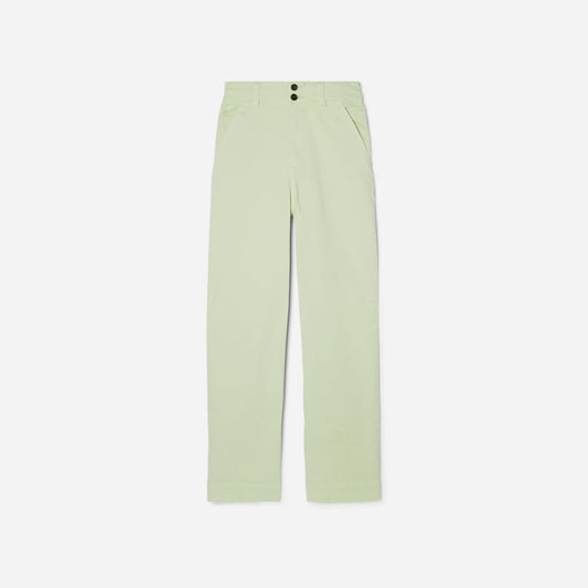The Organic Wide-Leg Pant | Seafoam Green