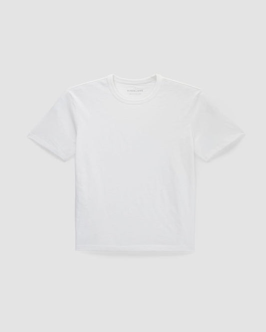The Cotton Slub Crew | White