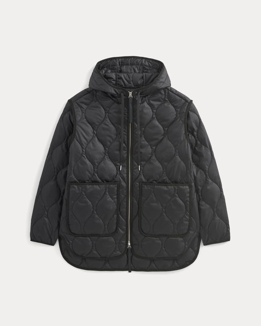 ReNew Quilted Hooded Liner | Black