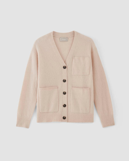 The Cozy-Stretch Relaxed Cardigan | Whisper Pink