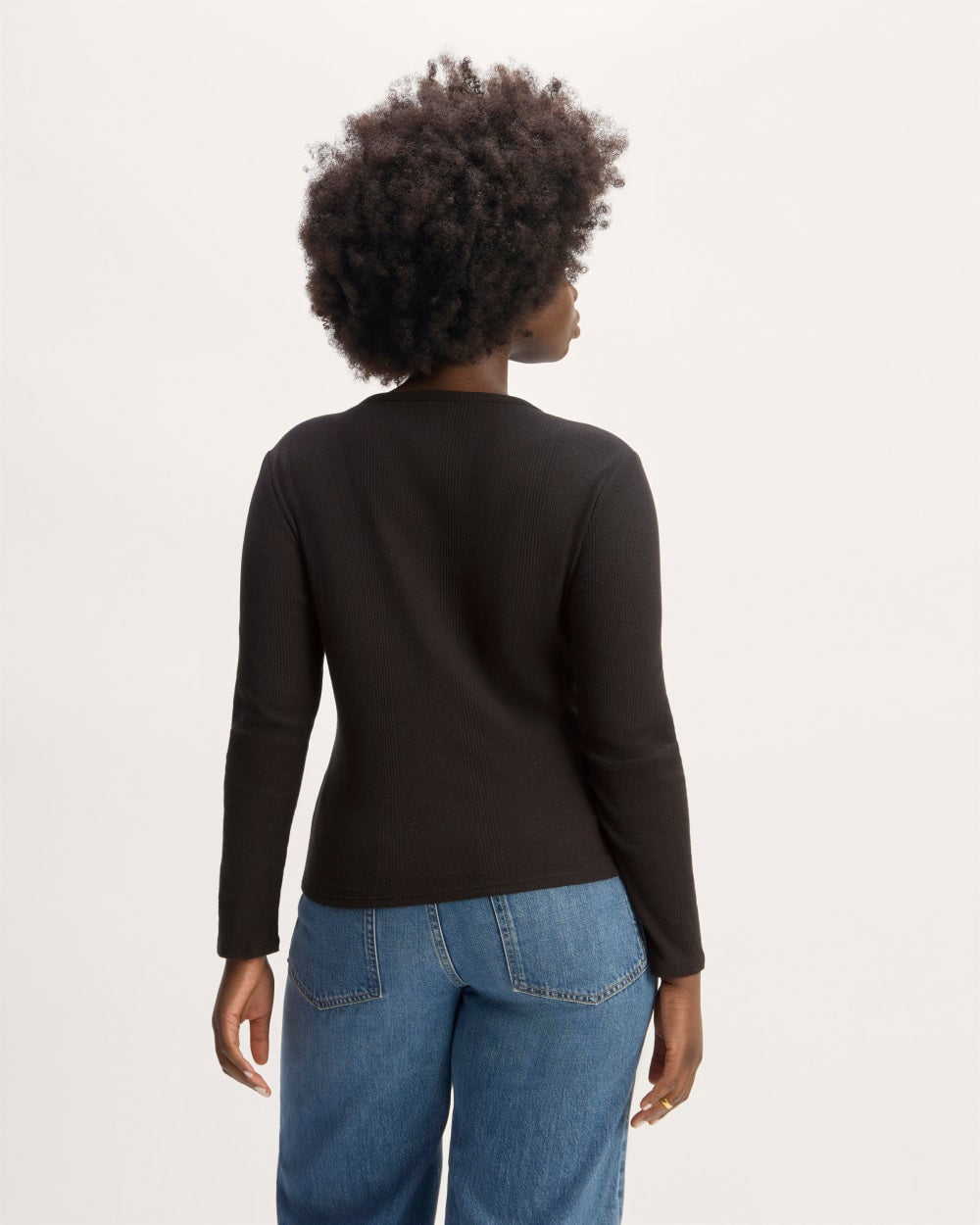 The Vintage Rib Cardigan | Black