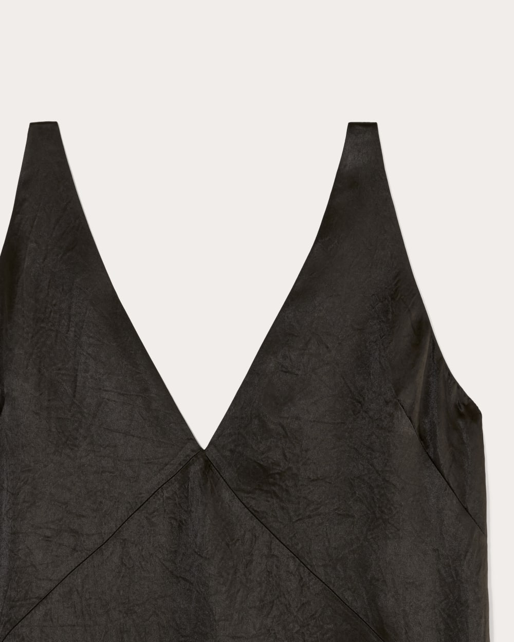 The Satin Slip Dress | Black