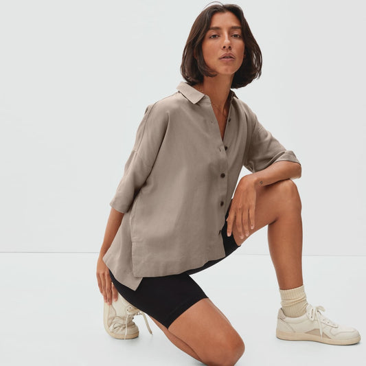The Drapey Square Shirt | Burnt Sugar