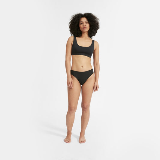 The Cotton High-Rise Bikini | Black