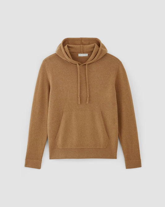 The Felted Merino Hoodie | Deep Camel