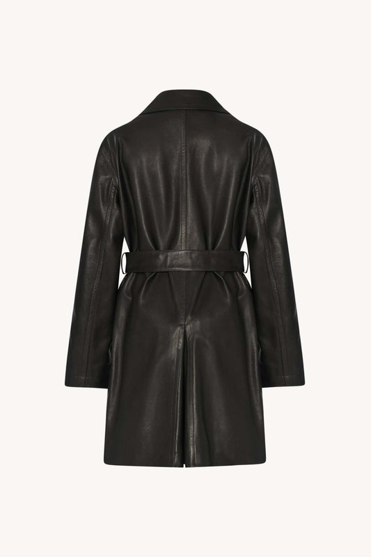 Siempra Coat in Leather