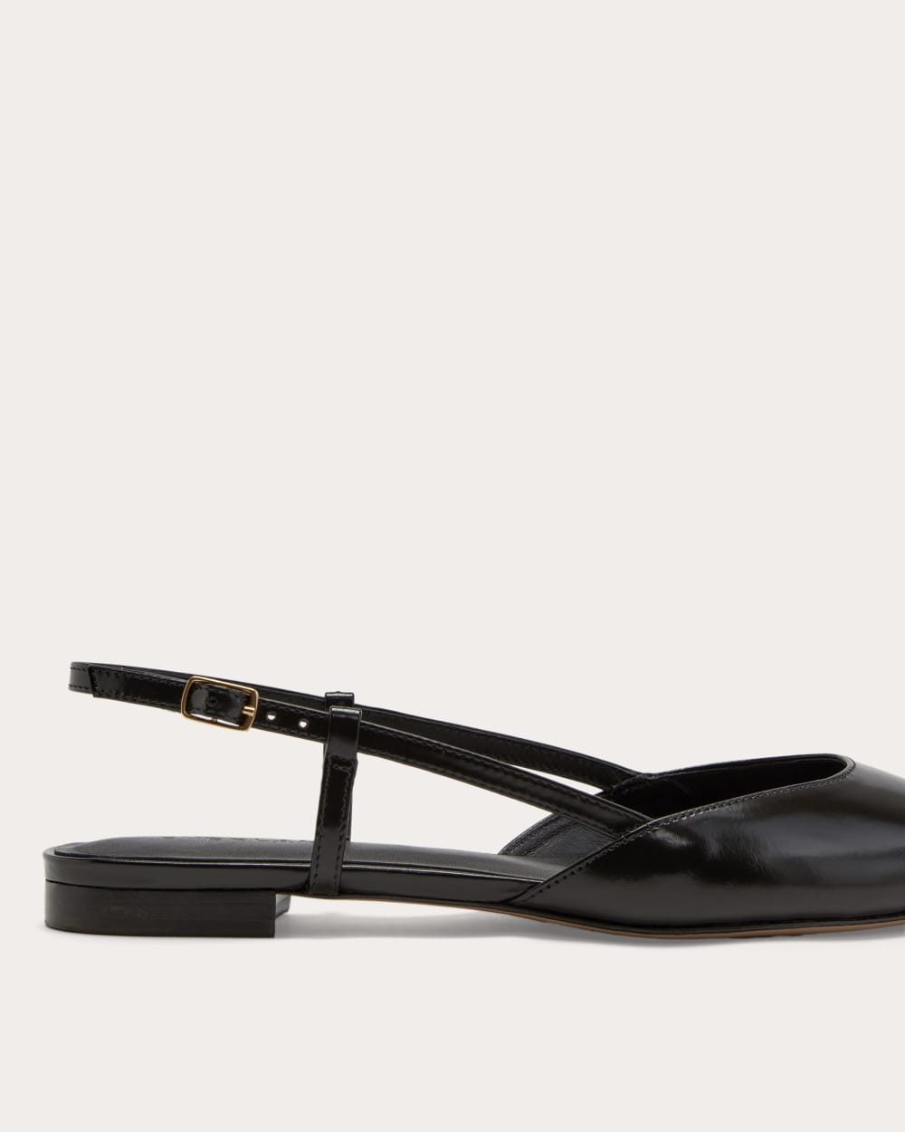 The Studio Slingback Flat | Black