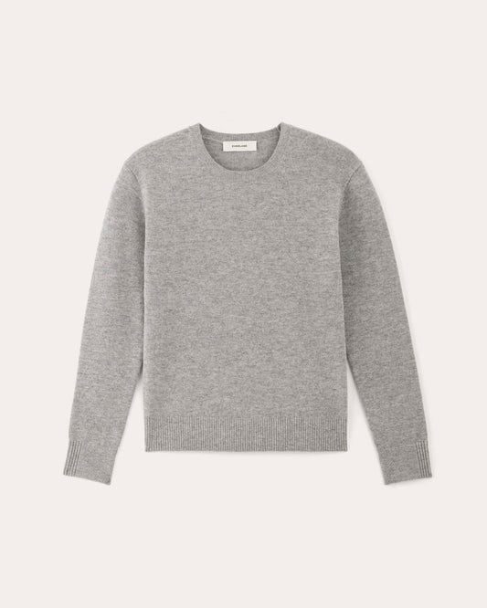 The Classic Crew in Cashmere | Light Heather Grey