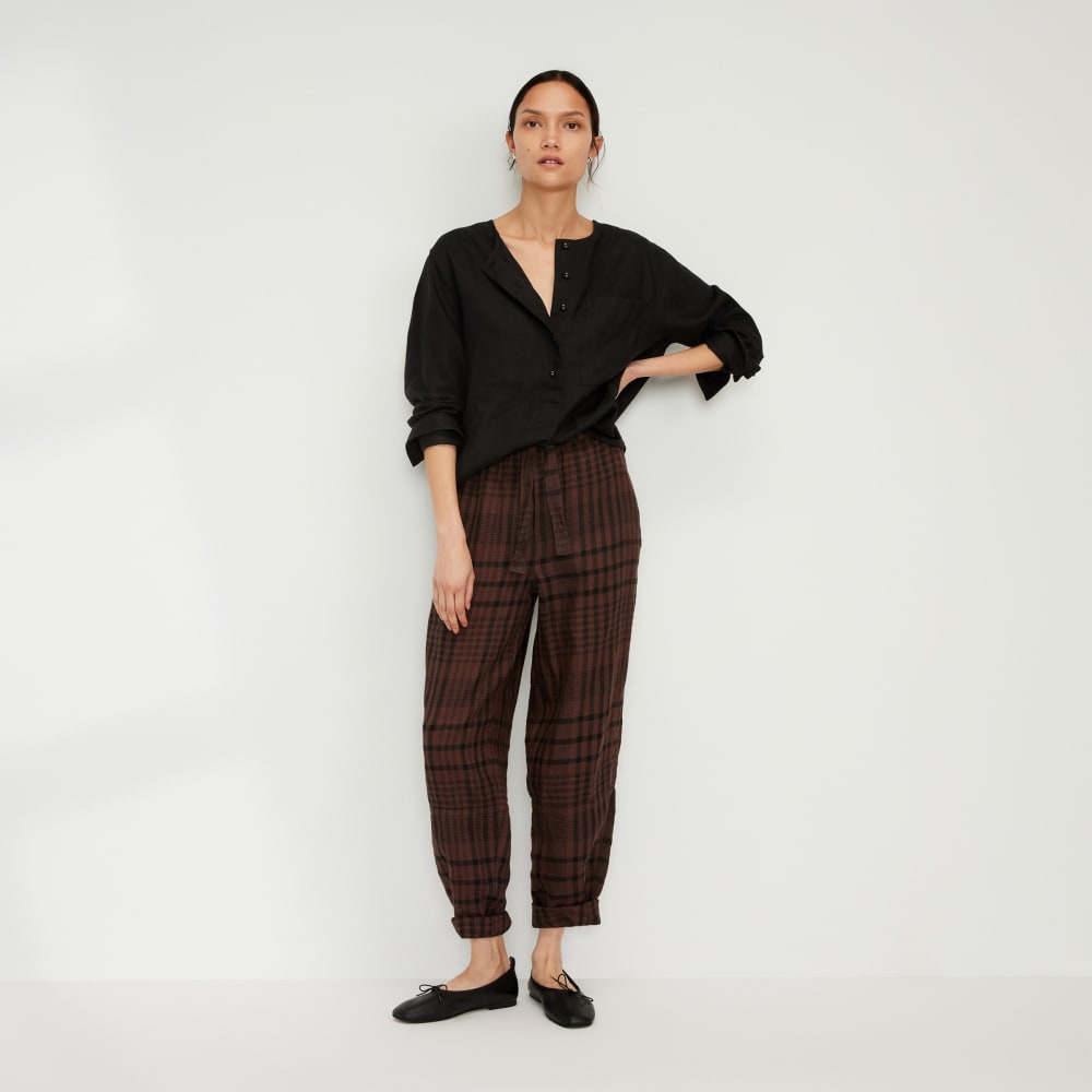 The Linen Popover Shirt | Black