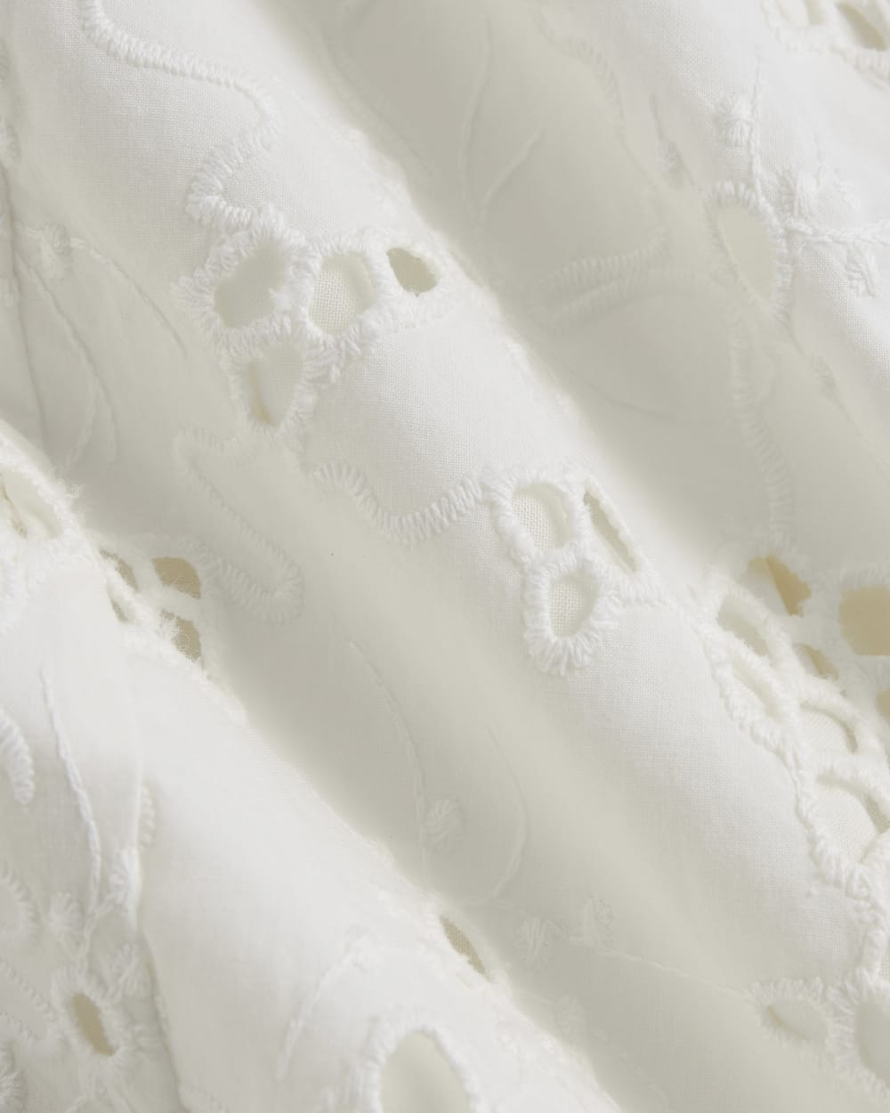 The Eyelet Midi Dress | Bone