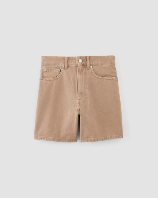 The A-Line Denim Short | Neutral Chanterelle