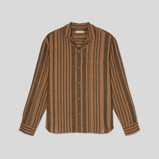 The Relaxed Linen Long-Sleeve Shirt | Light Blue