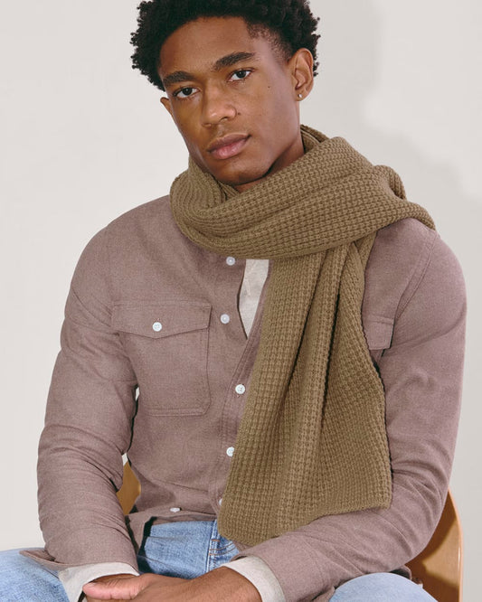 The Waffle Scarf | Camel