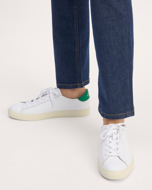 The Day Sneaker | White / Grass Green