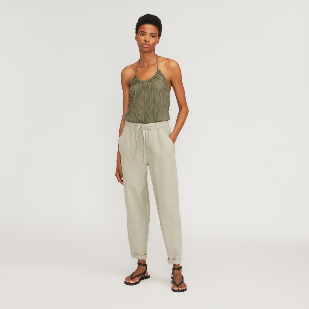 The Rib Soft Knit Halter Top | Kalamata