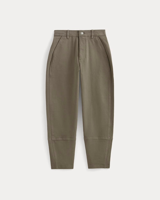 The Utility Barrel Pant | Taupe | Regular