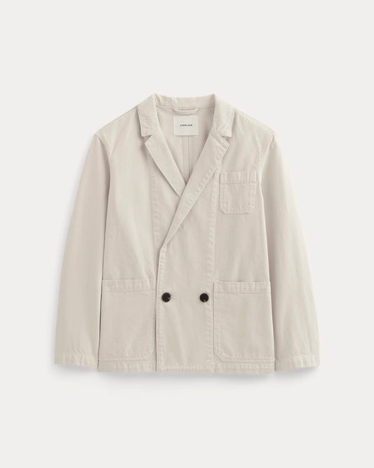 The Denim Chore Blazer | Garment-Dyed Sand