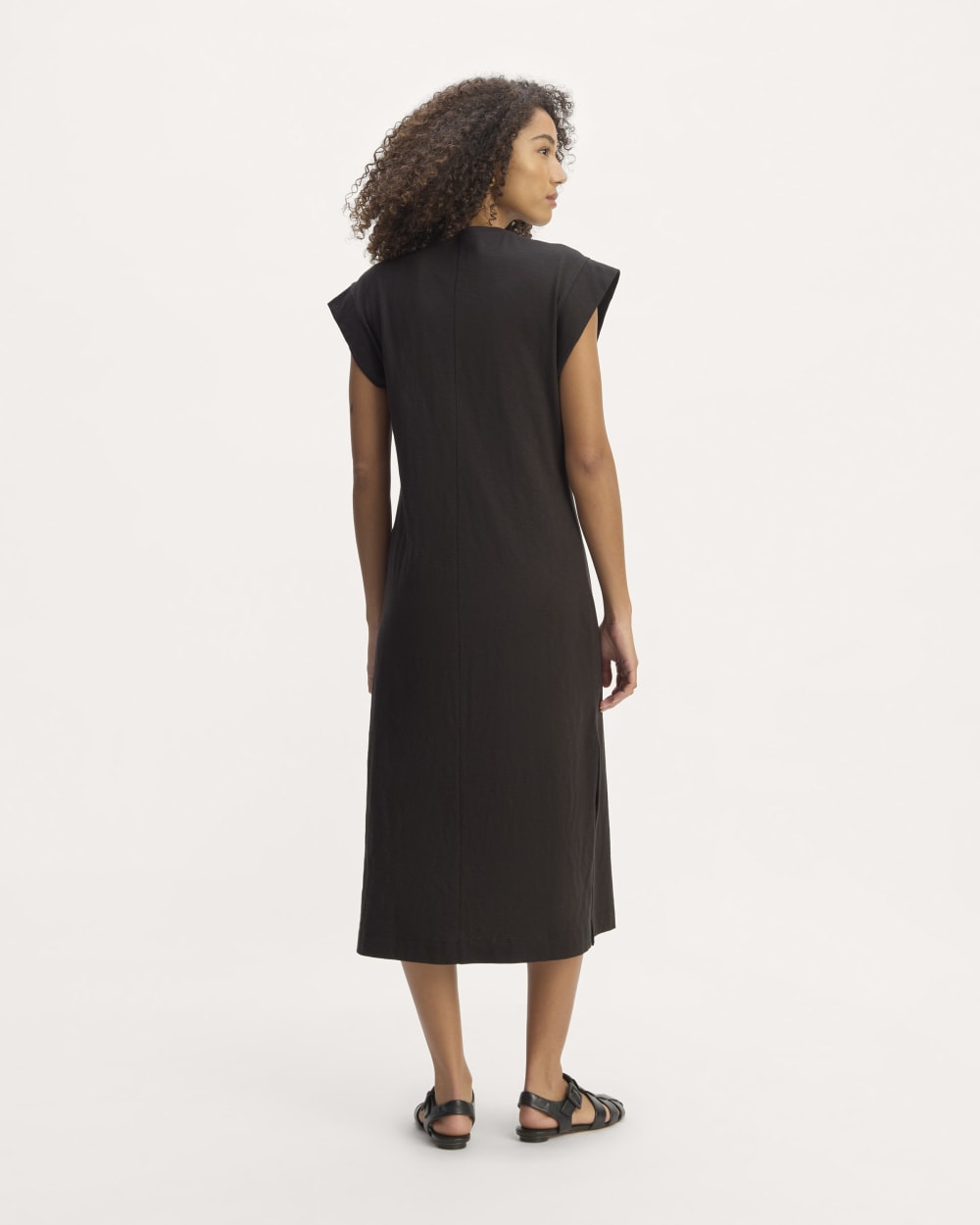 The Muscle Tee Midi Dress | Black
