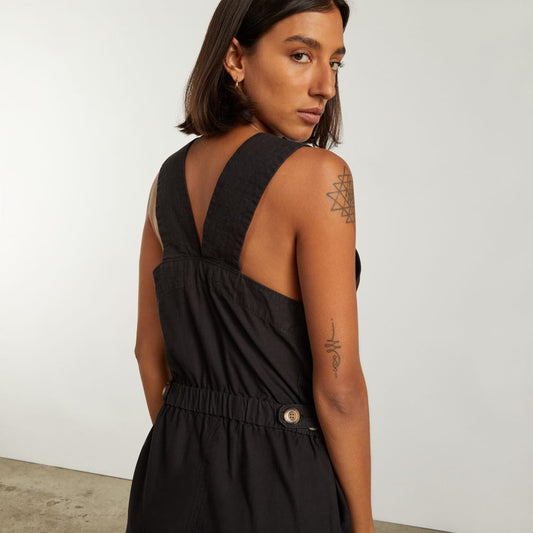 The Fatigue Apron Jumpsuit | Black