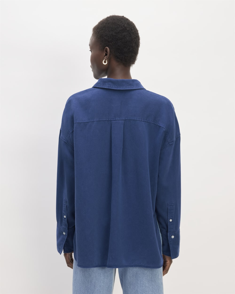 The Boxy Overshirt in Buttersoft | Bellwether Blue
