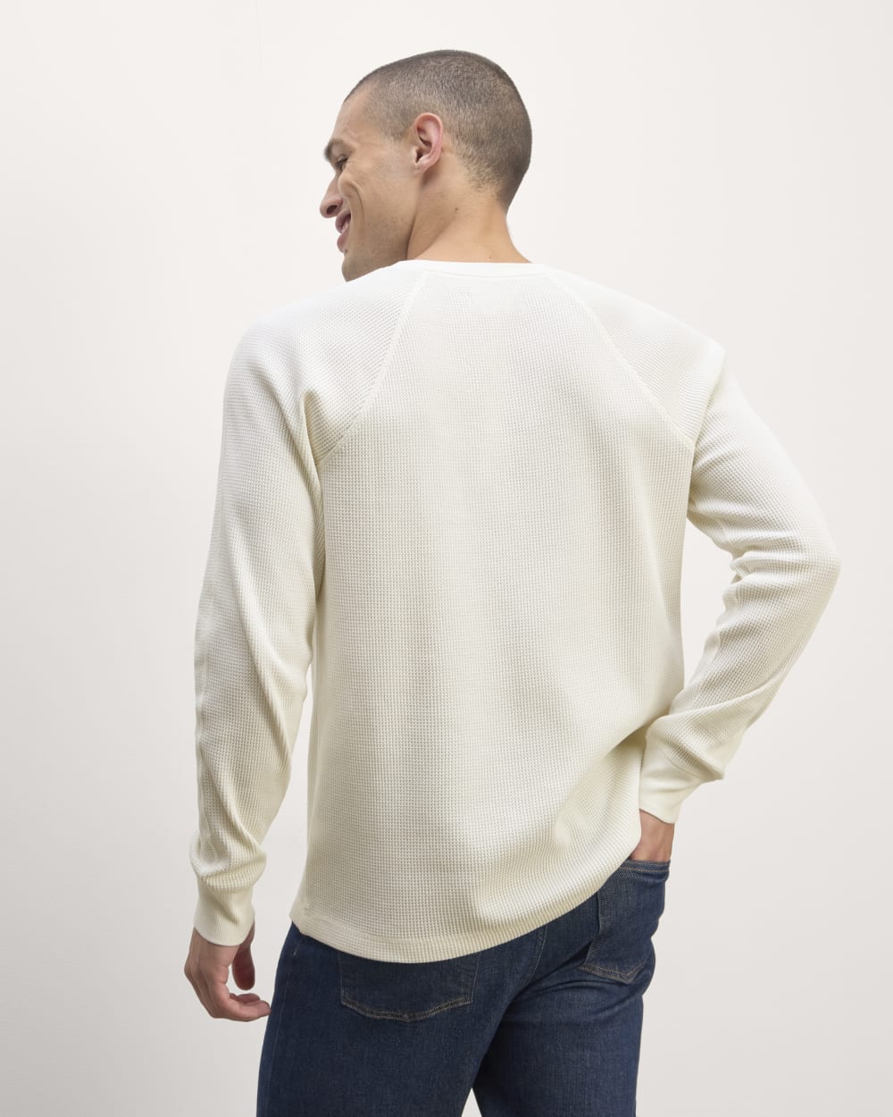 The Waffle Long-Sleeve Henley | Bone