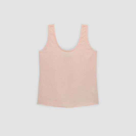 The Scoop Tank in Linen | Petal Pink