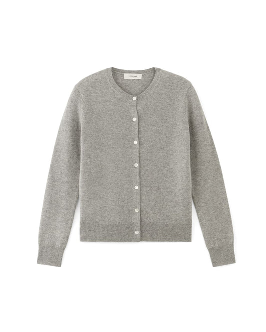 The Classic Cardigan in Cashmere | Light Heather Grey