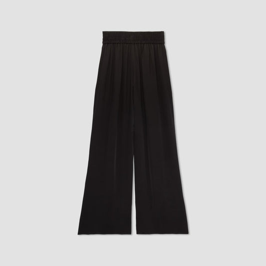 The Satin Pull-On Pant | Black