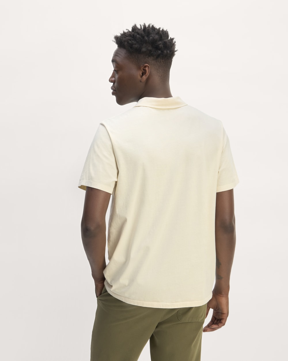 The Essential Organic Garment-Dyed Polo | Parchment