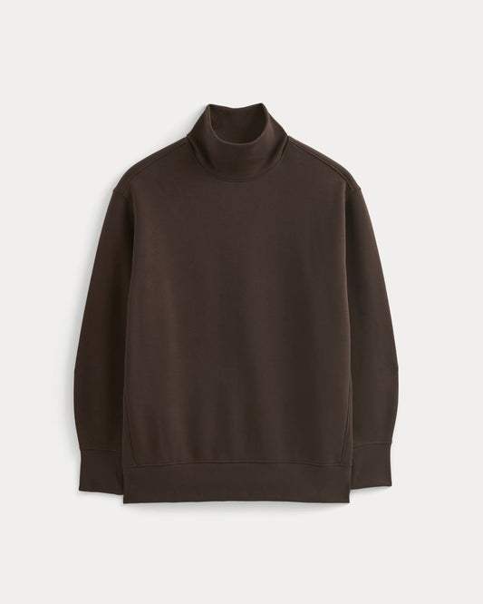 Luxe Fleece Turtleneck | Dark Chocolate