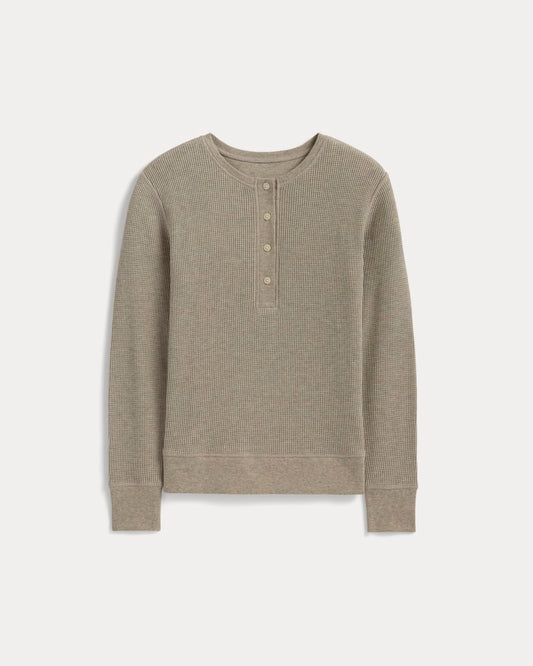 The Waffle Henley | Oatmeal Heather