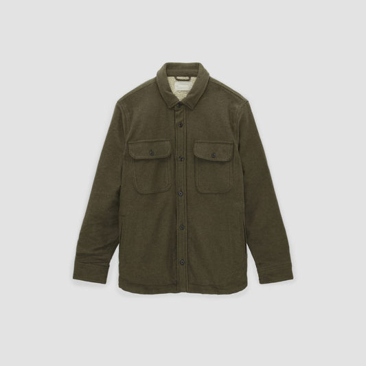The ReNew Fleece-Lined Heavyweight Overshirt | Heathered Green